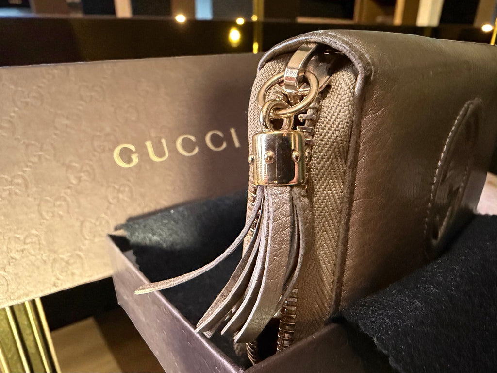 Gucci Soho Champagne Gold Long Wallet