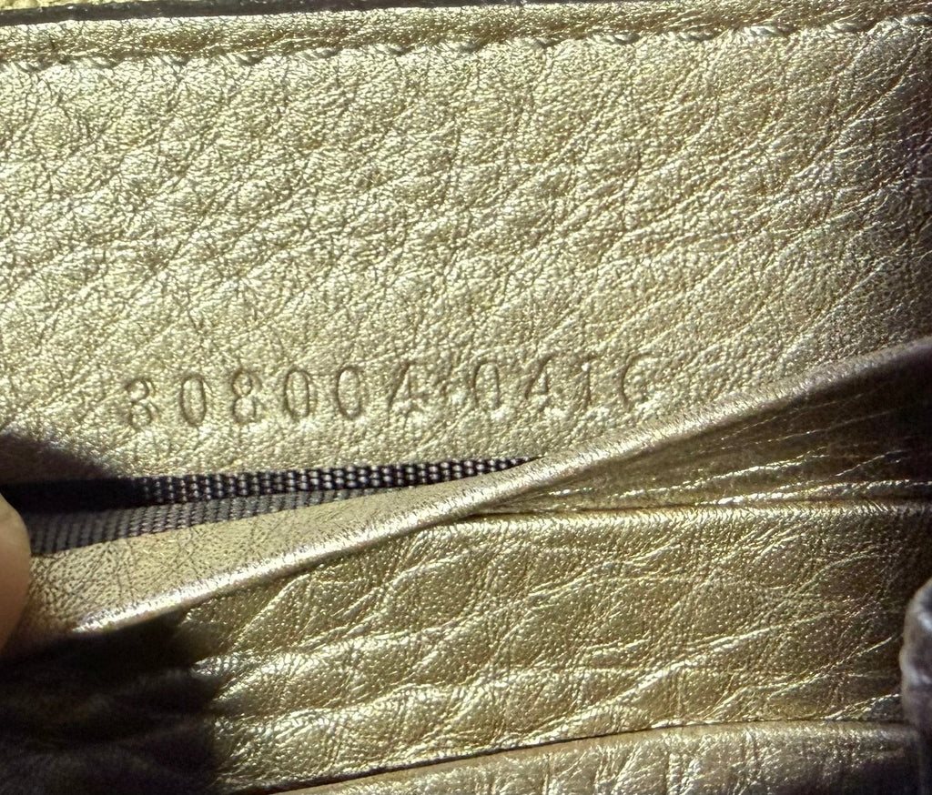 Gucci Soho Champagne Gold Long Wallet