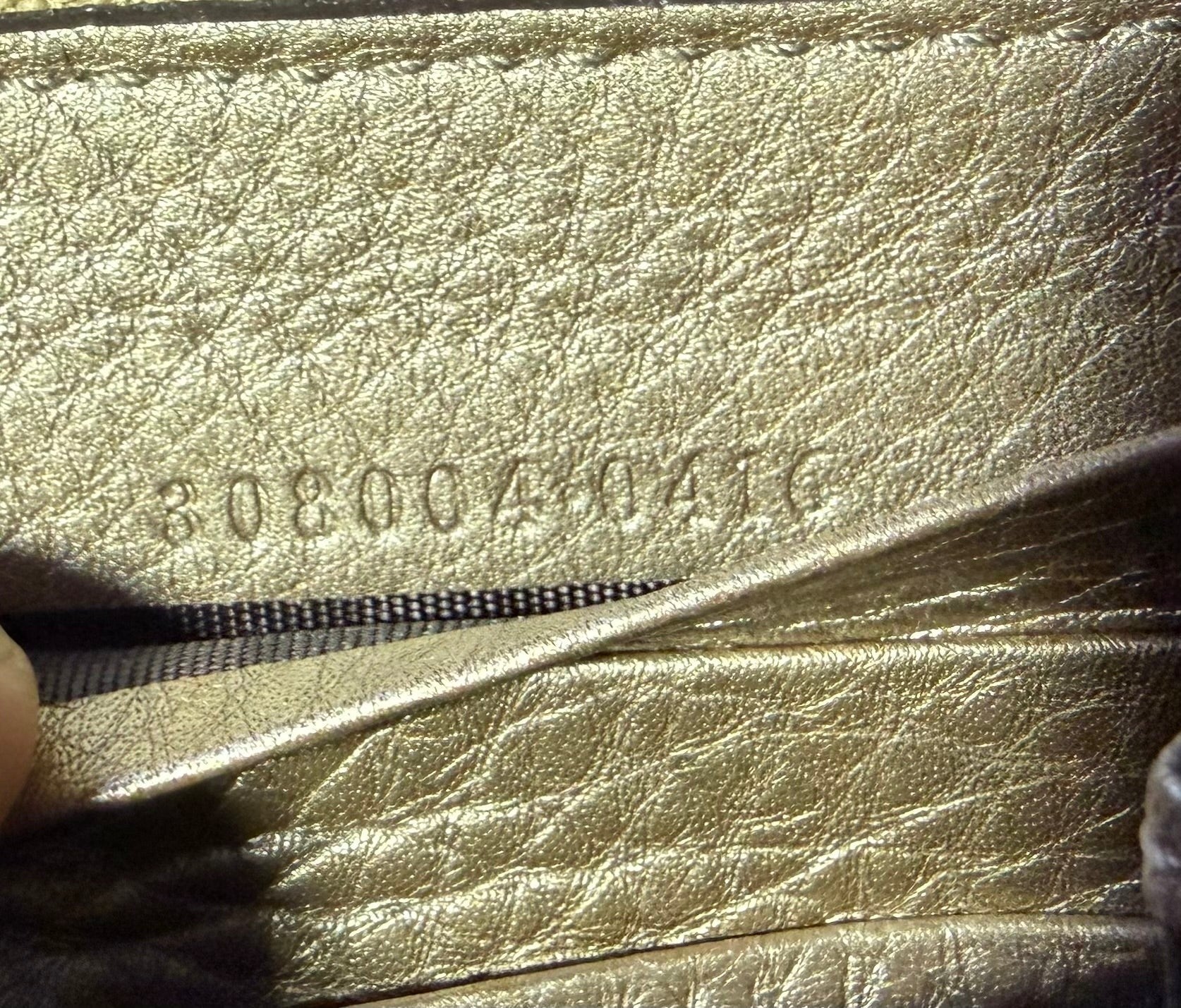 Gucci Soho Champagne Gold Long Wallet