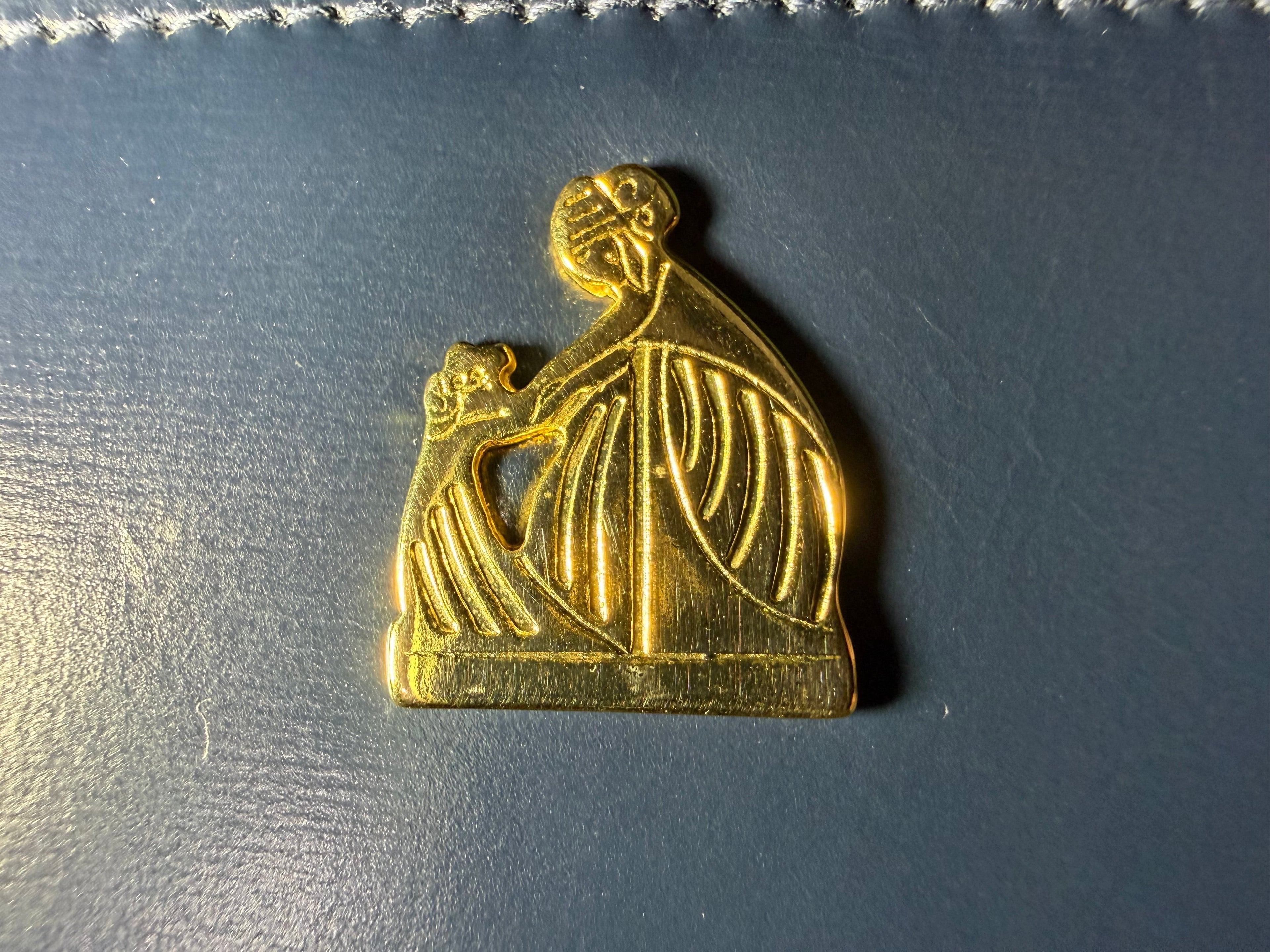 Portefeuille Long Lanvin en Cuir de Veau Bleu avec Fermoir Baiser