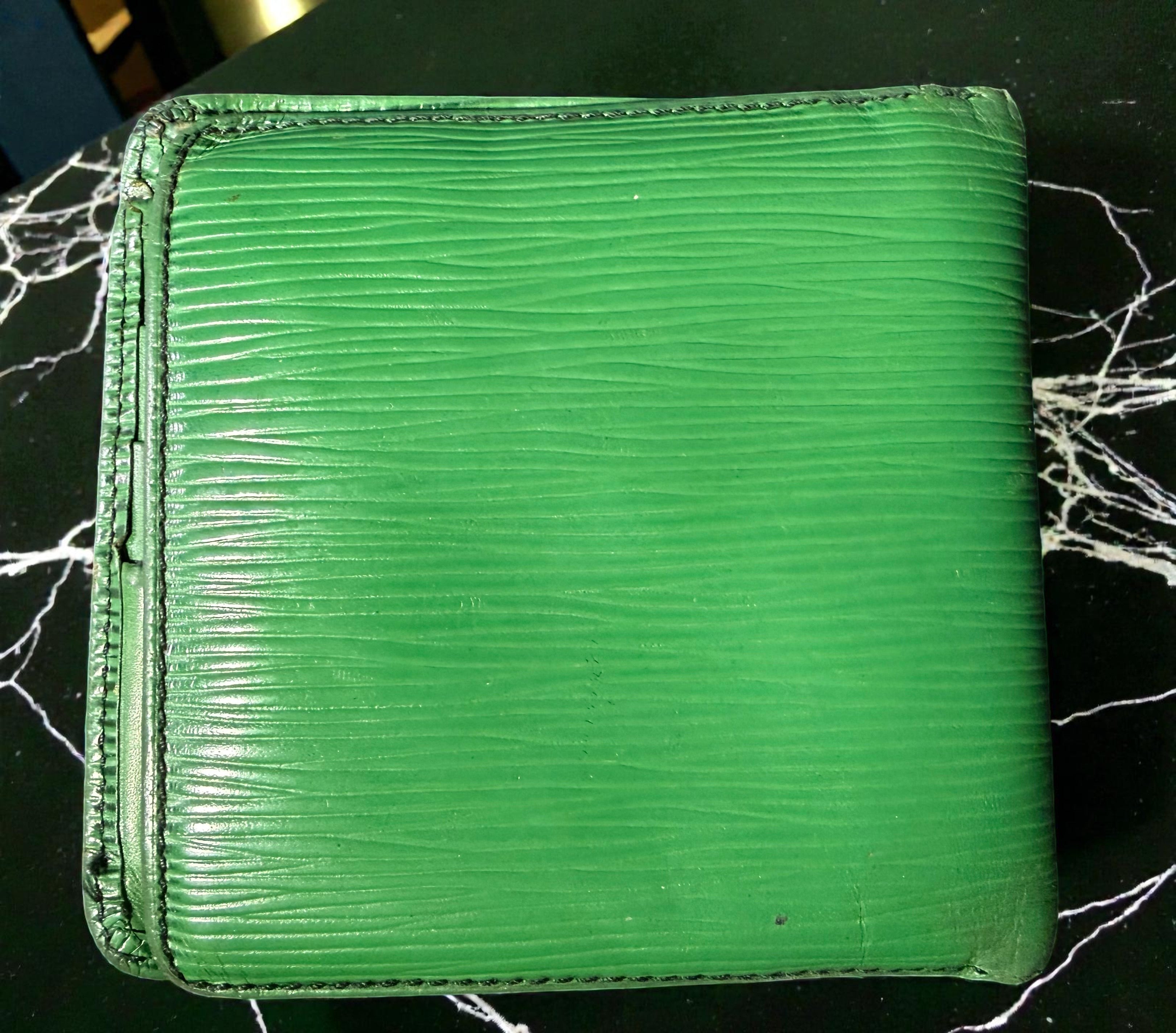 Louis Vuitton 'Malletier' Compact Epi Leather Wallet