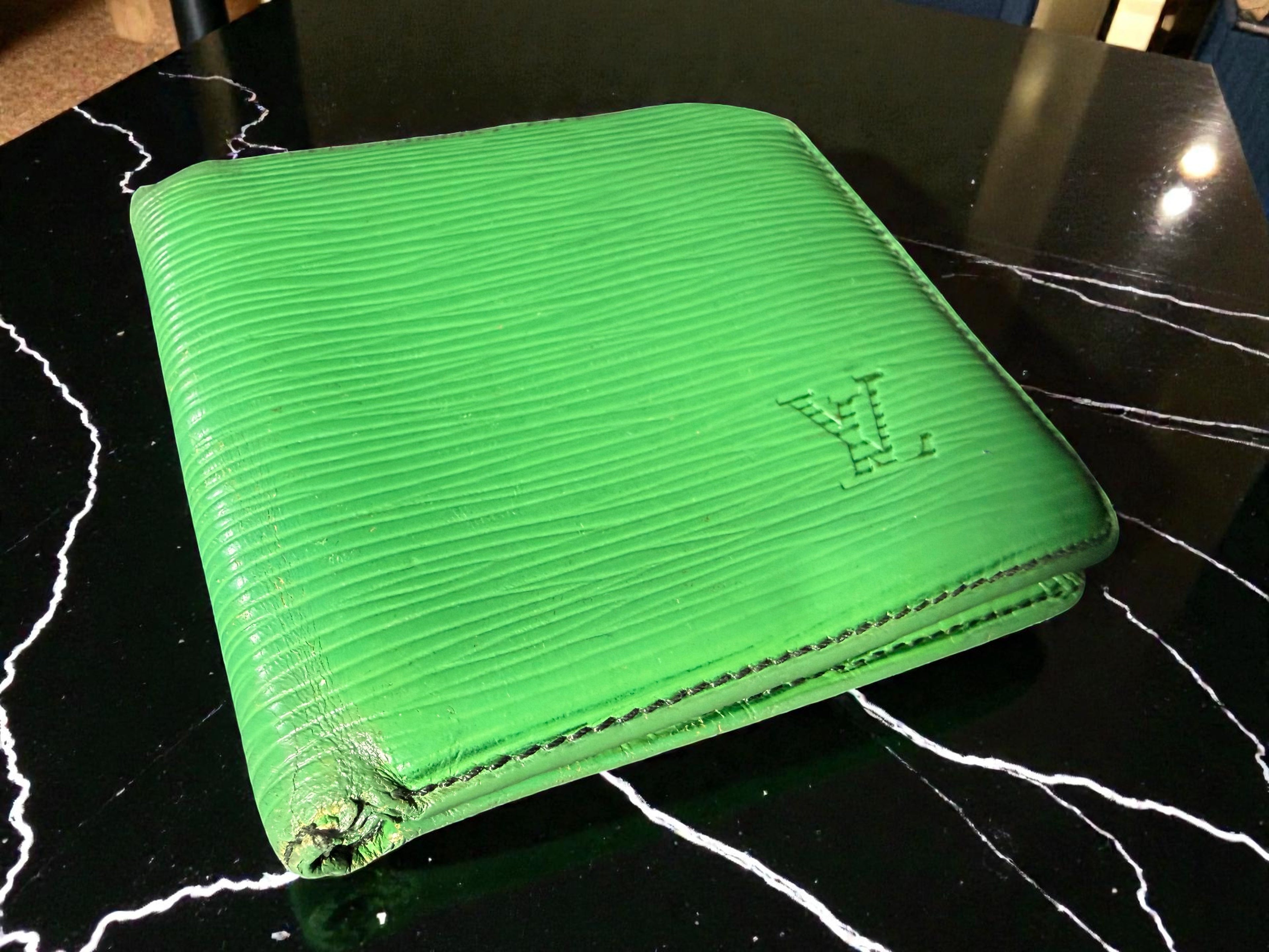 Louis Vuitton 'Malletier' Compact Epi Leather Wallet