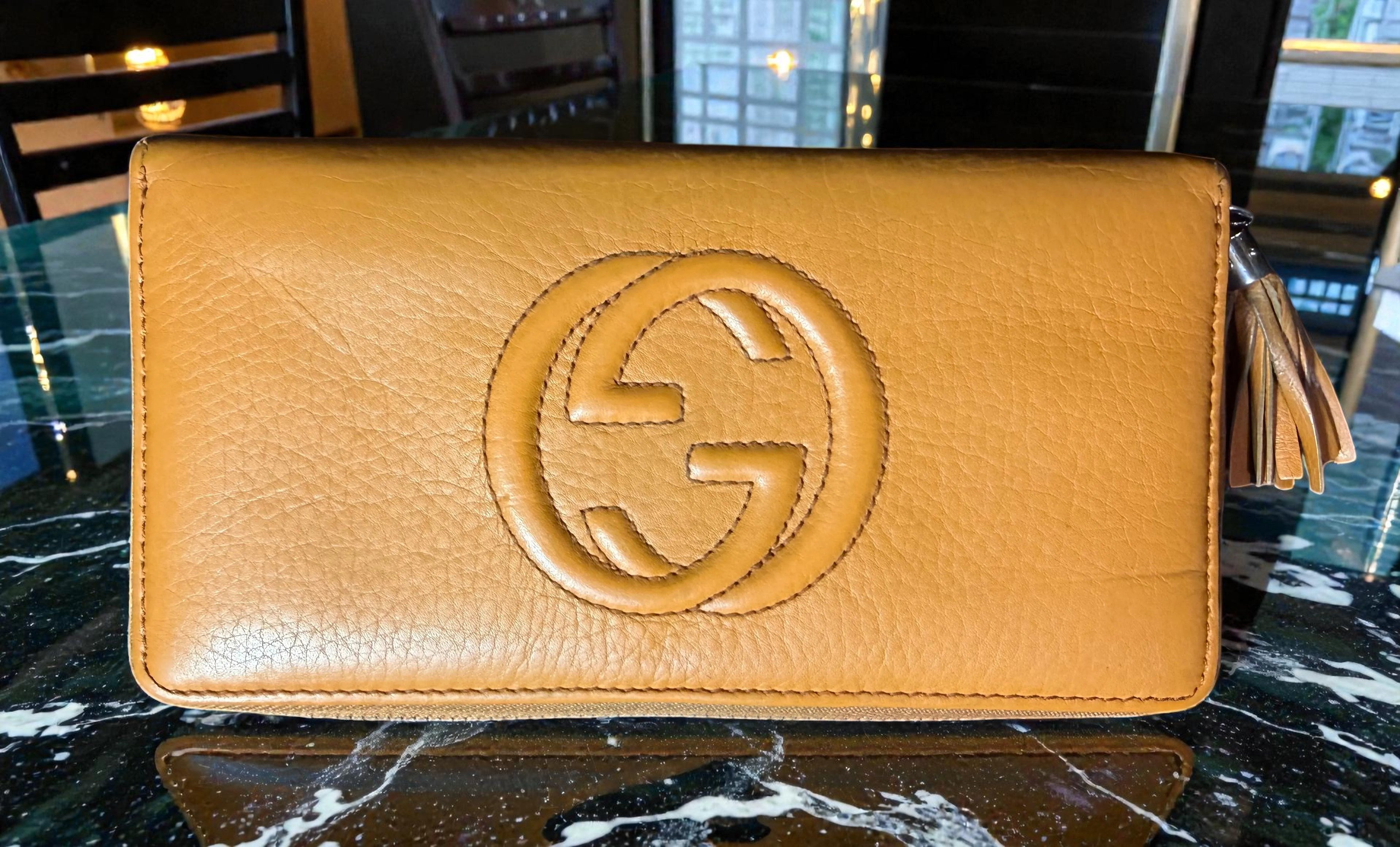 Gucci Soho Orange Leather Wallet