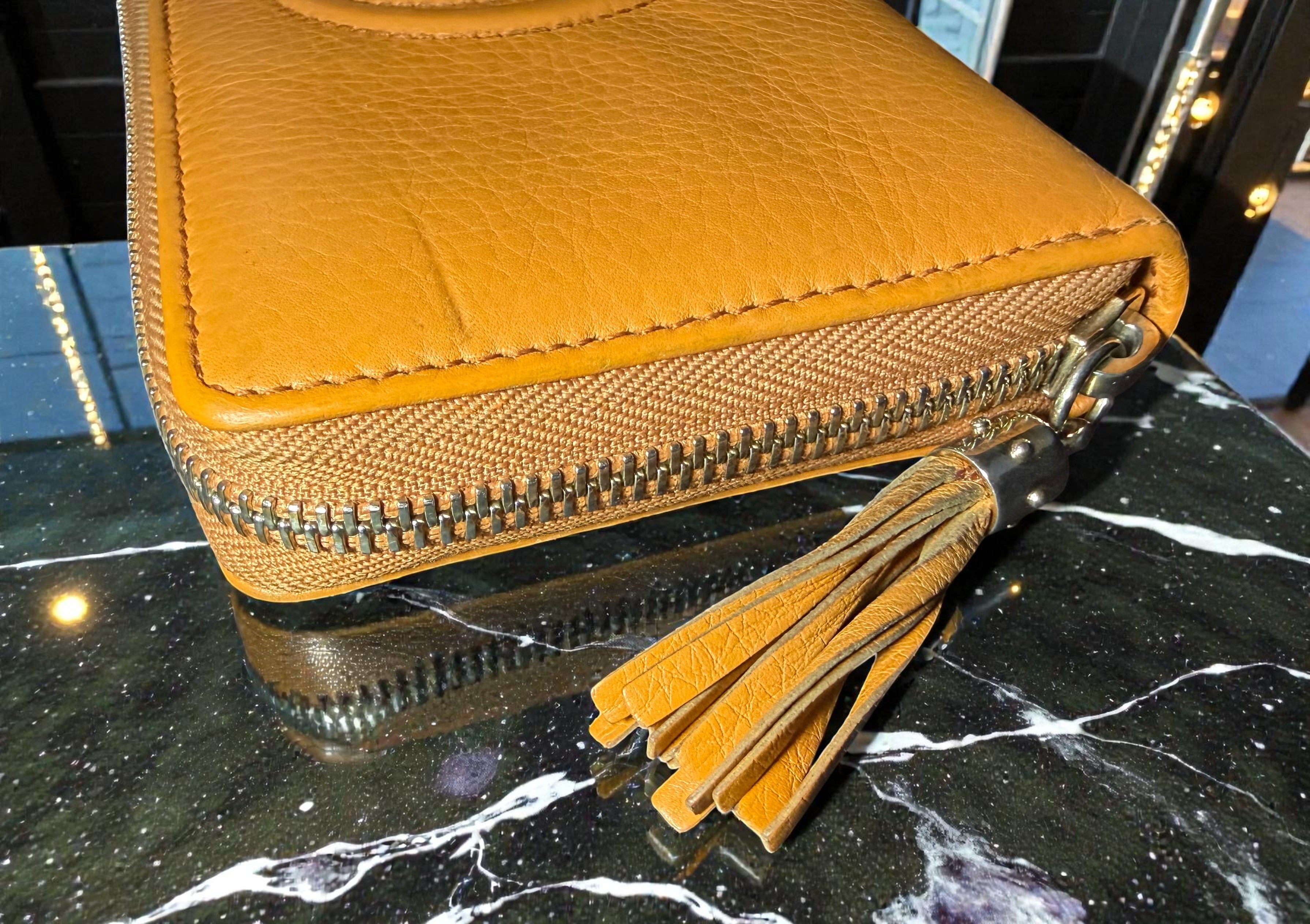Gucci Soho Orange Leather Wallet