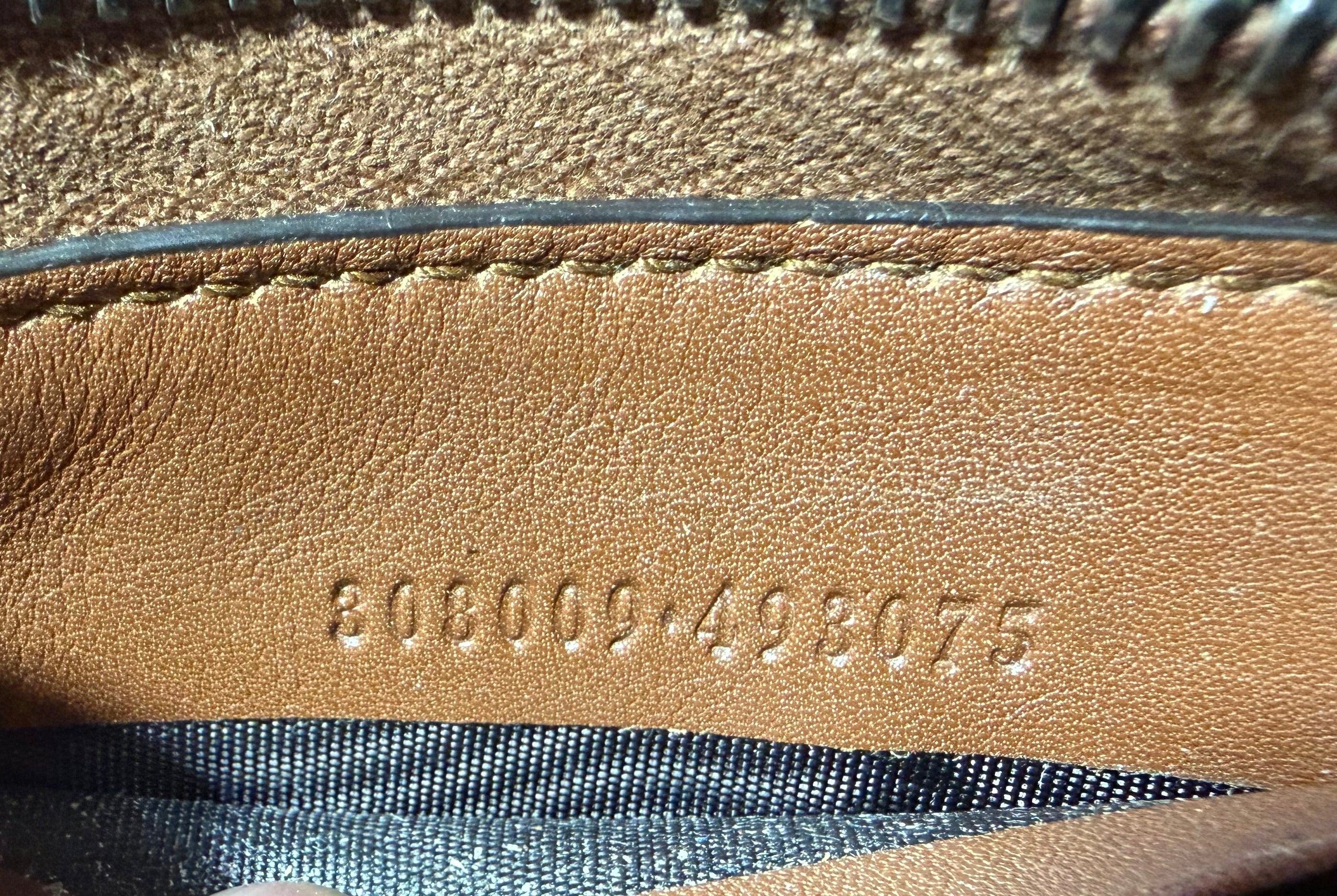 Gucci Guccissima Brown Leather GG Long Wallet