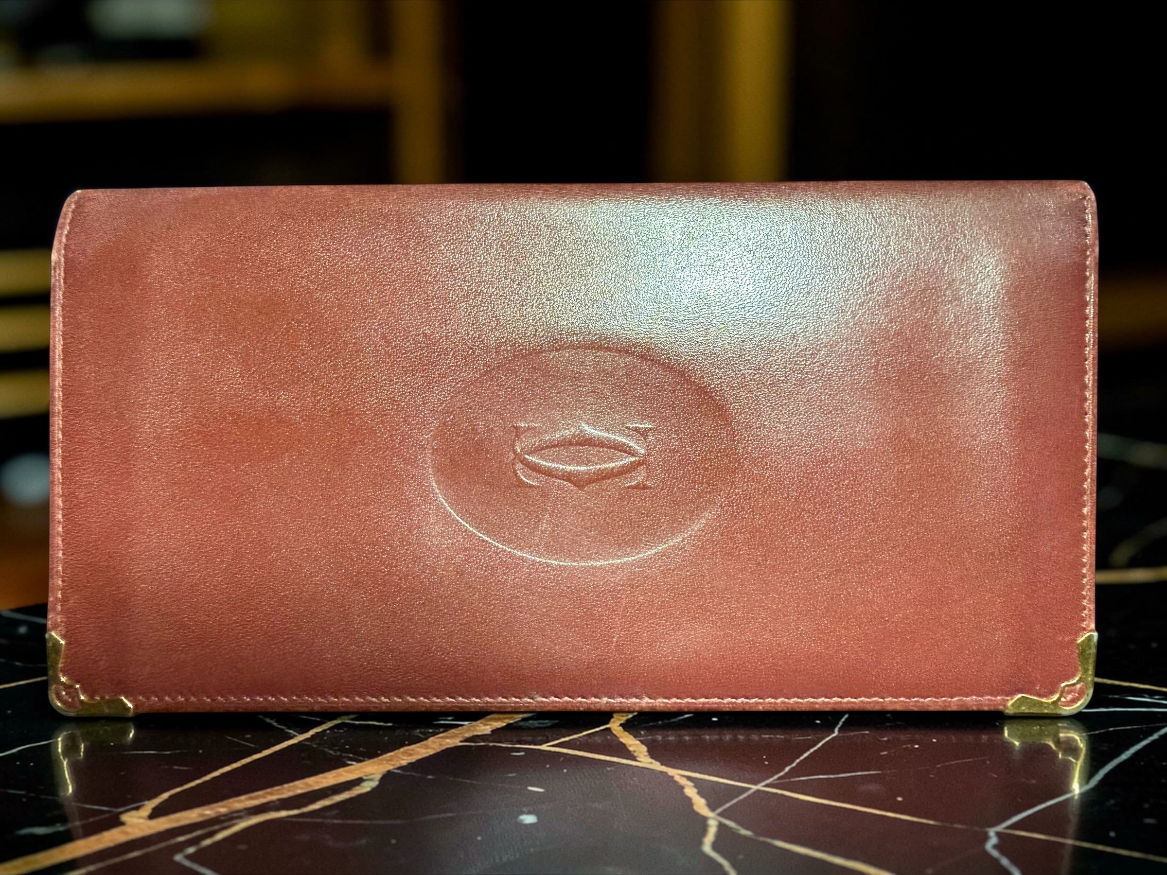 Cartier Must de Cartier Long Bifold Wallet in Calfskin Leather