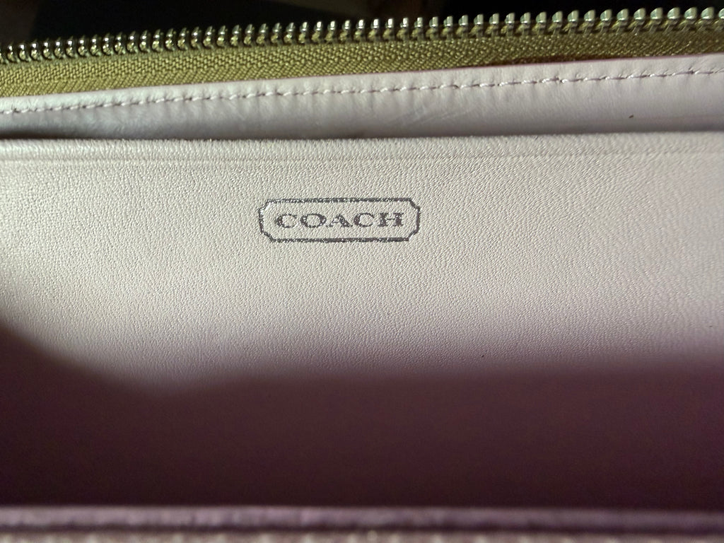 Coach Long Zip-Around Wallet in Signature Optic Art