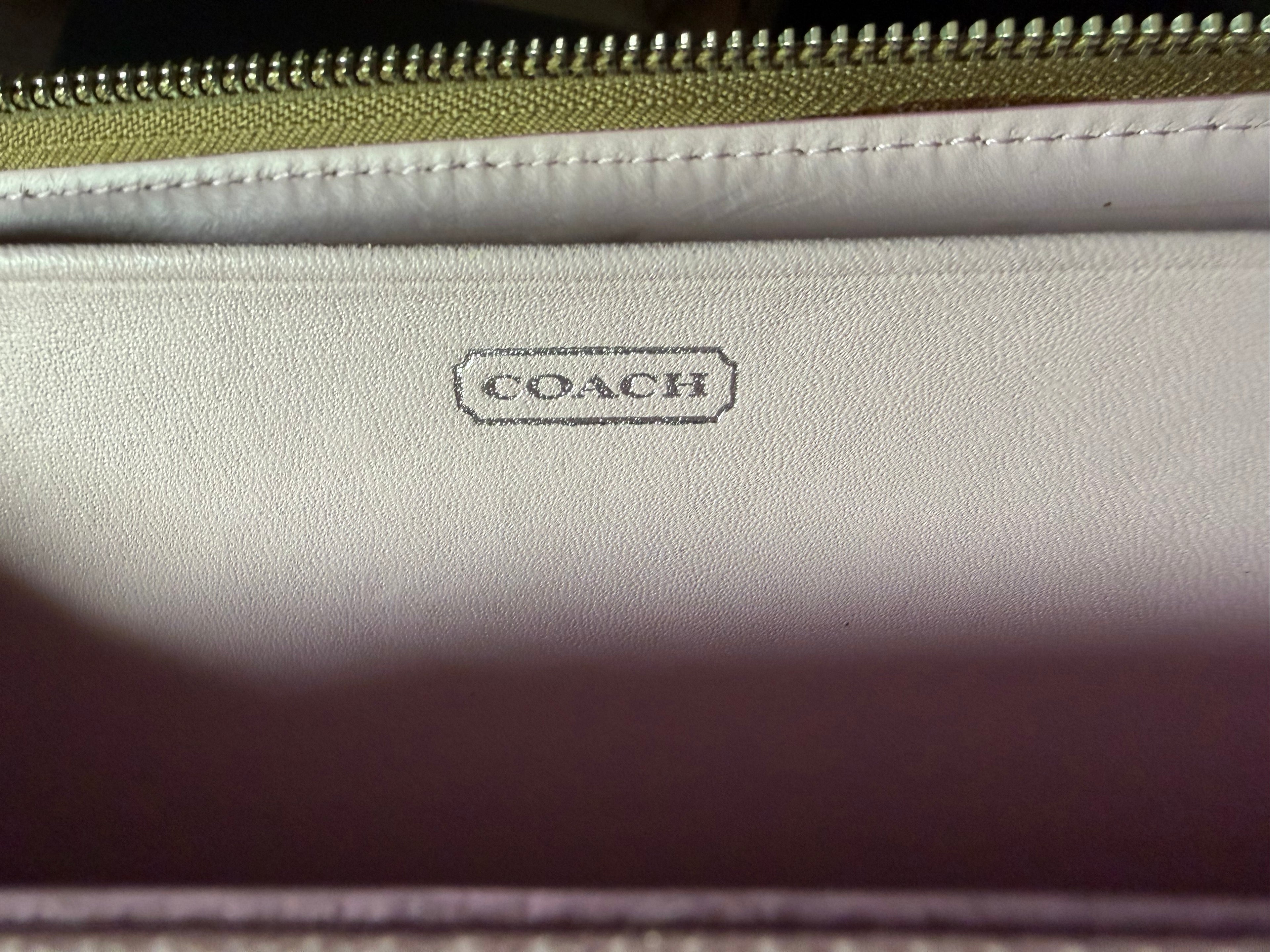 Coach Long Zip-Around Wallet in Signature Optic Art
