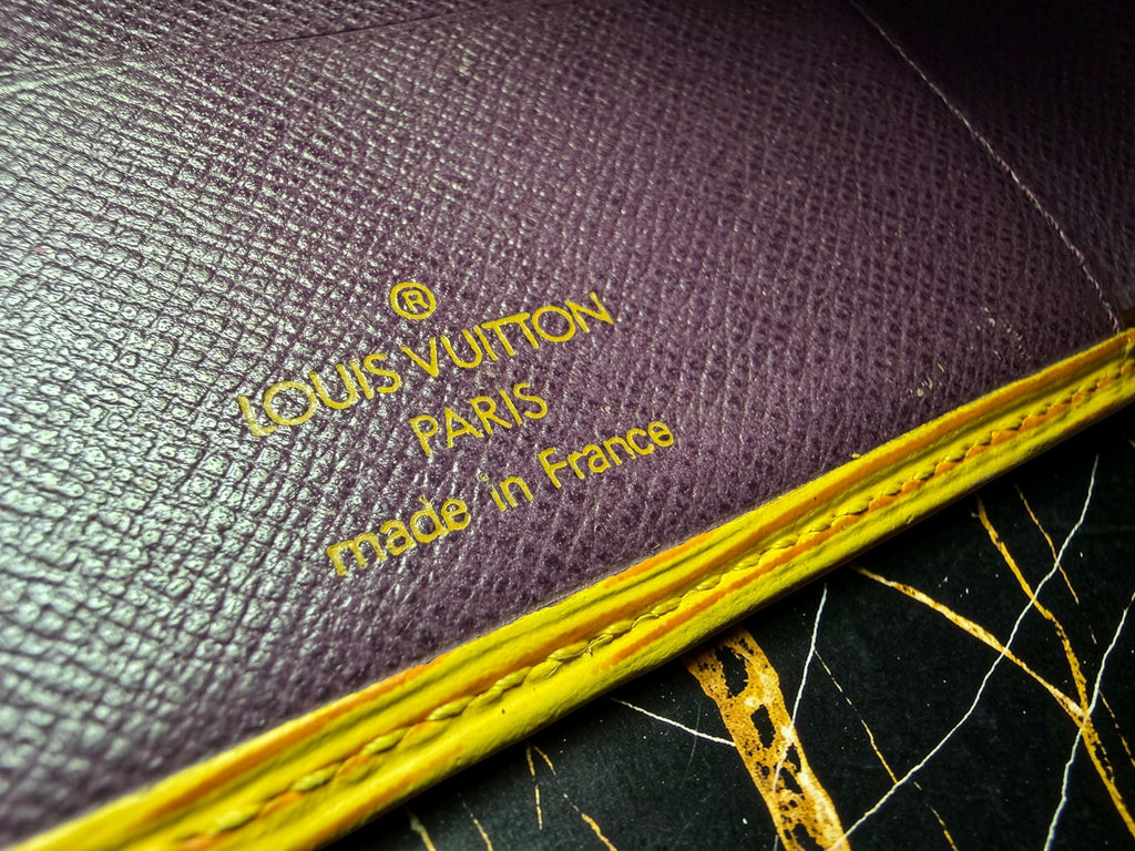 Louis Vuitton Yellow Epi Leather Compact Bifold Wallet