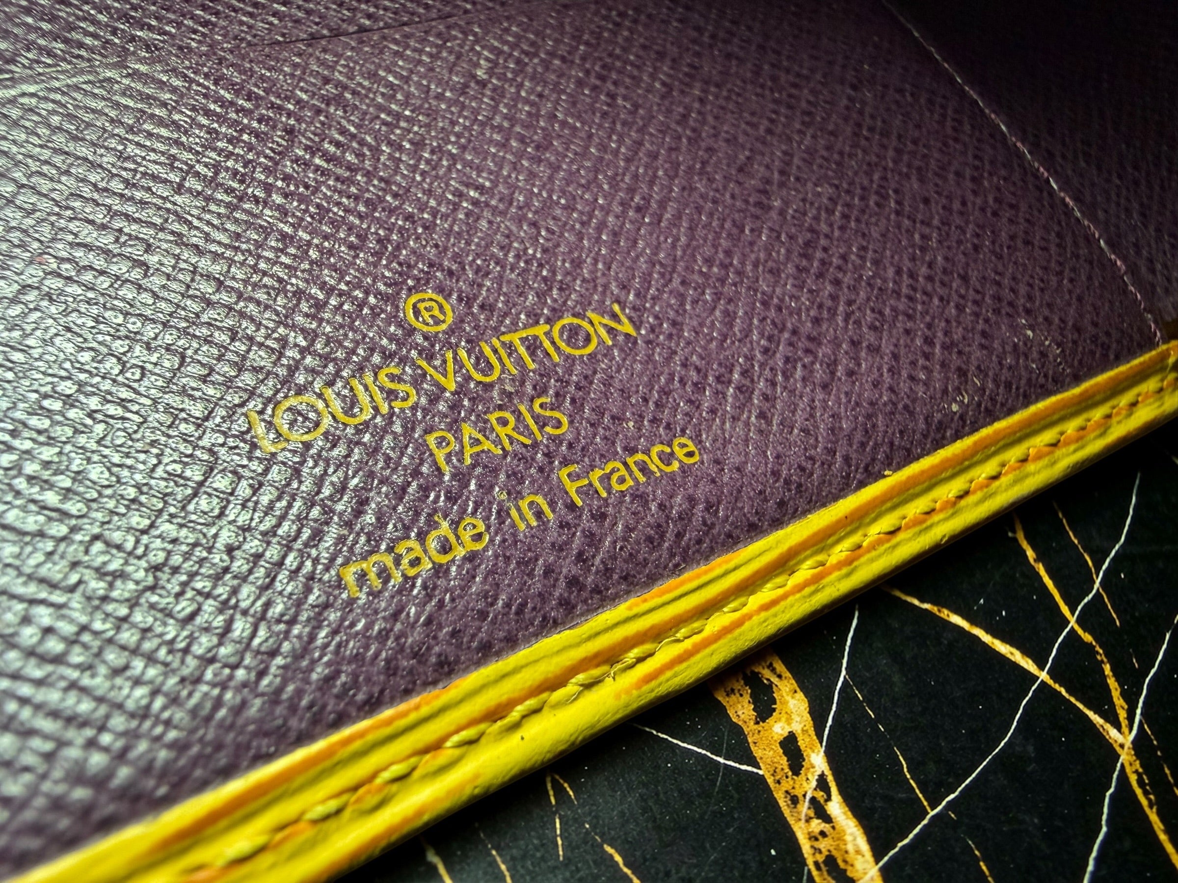 Louis Vuitton Yellow Epi Leather Compact Bifold Wallet