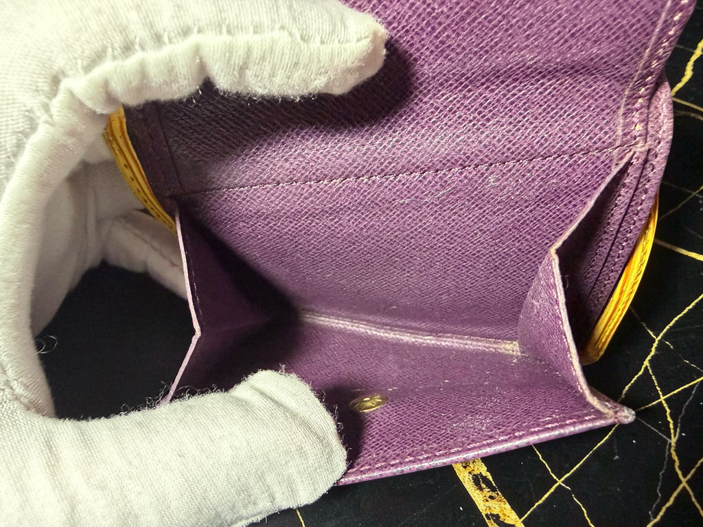 Louis Vuitton Yellow Epi Leather Compact Bifold Wallet