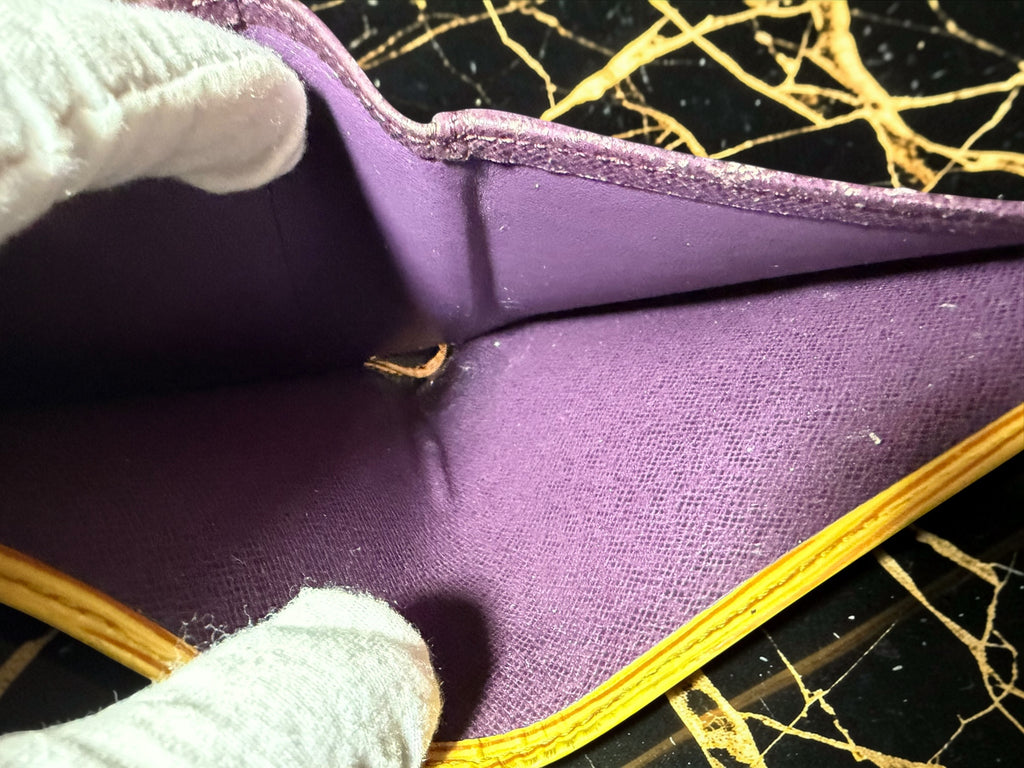 Louis Vuitton Yellow Epi Leather Compact Bifold Wallet