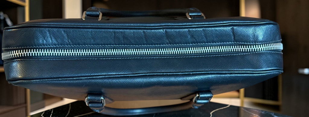 Prada Saffiano Leder Aktentasche Schwarz