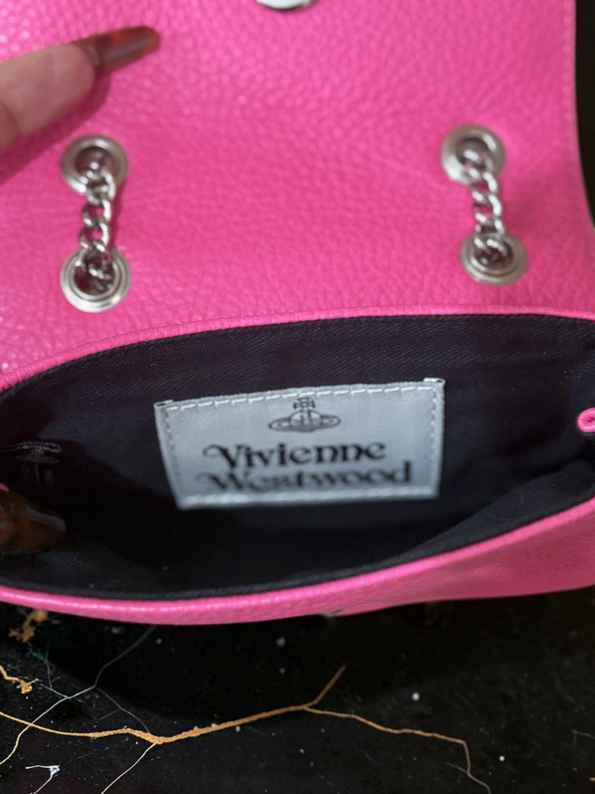 Vivienne Westwood Mini Orb Bag Hot Pink