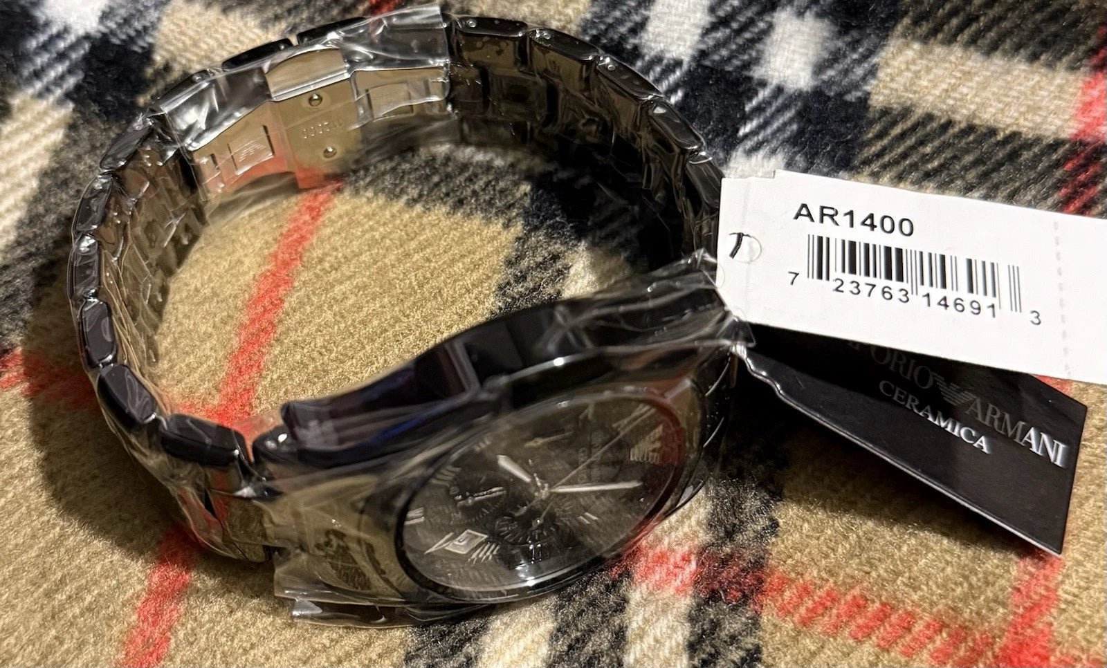 Emporio Armani Ceramica Men's Chronograph Quartz Watch with Date AR-1400