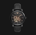 Emporio Armani Herrenuhr Meccanico AR60012 Lederarmband NEU mit Etikett