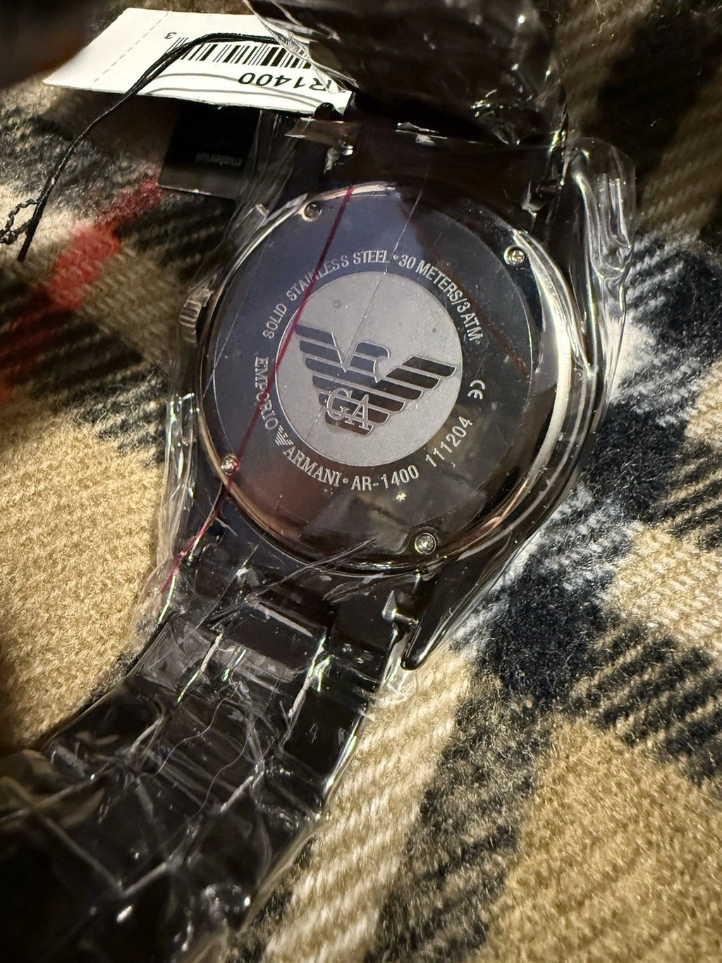 Emporio Armani Ceramica Herren Chronograph Quarzuhr mit Datum AR-1400