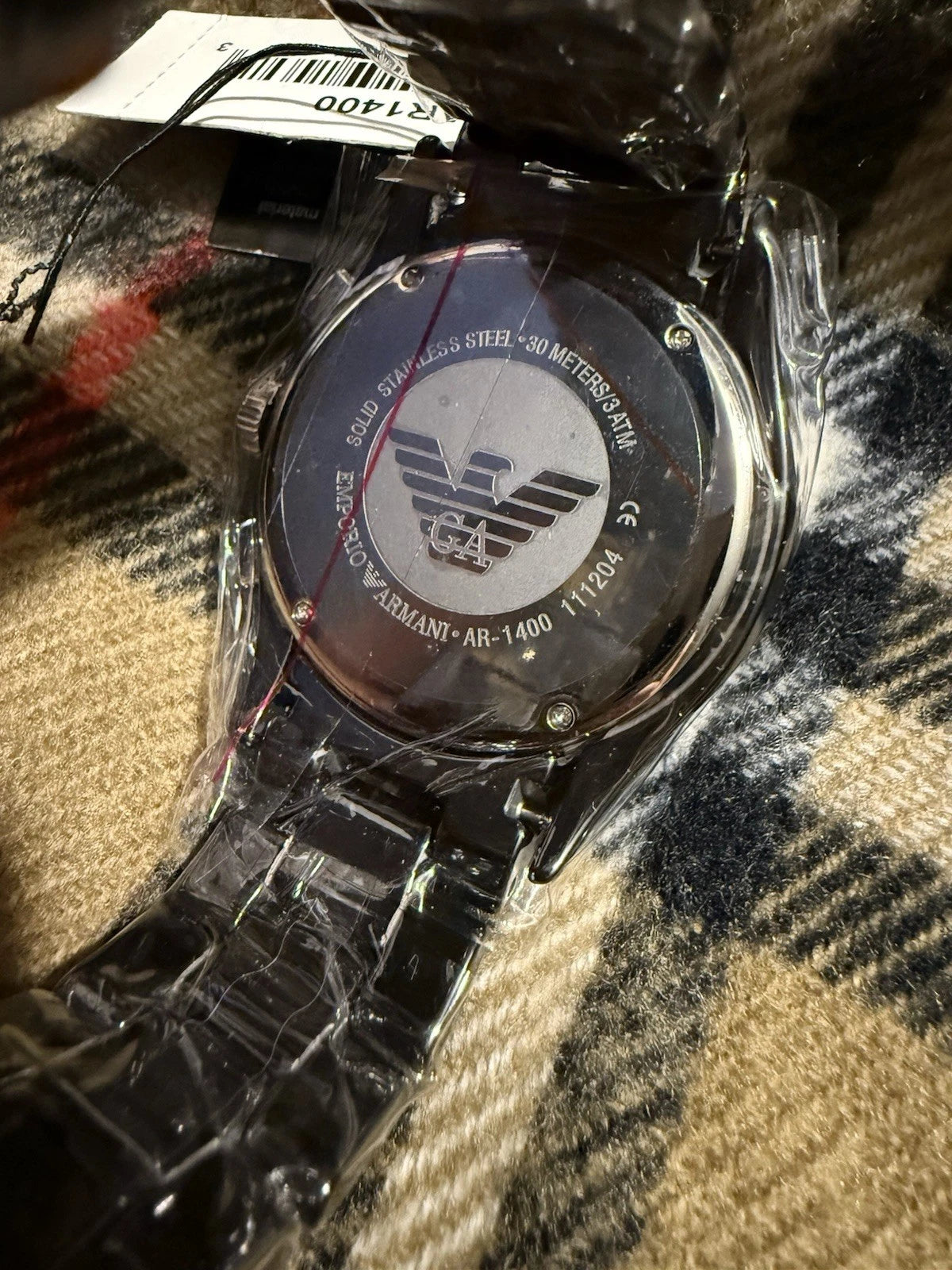 Emporio Armani Ceramica Herren Chronograph Quarzuhr mit Datum AR-1400